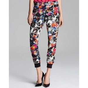 Aqua Floral Printed Pants